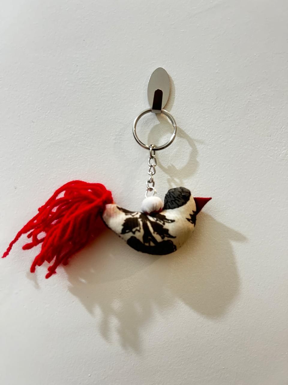 Bird Fabric Keychain – Upcycled | Swizuka